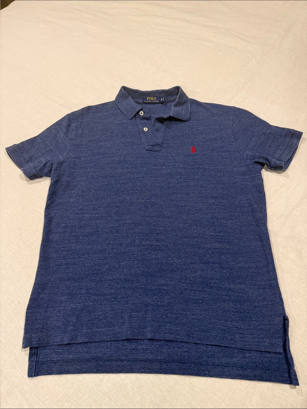 Polo by Ralph Lauren Navy Heather Polo with Red Pony